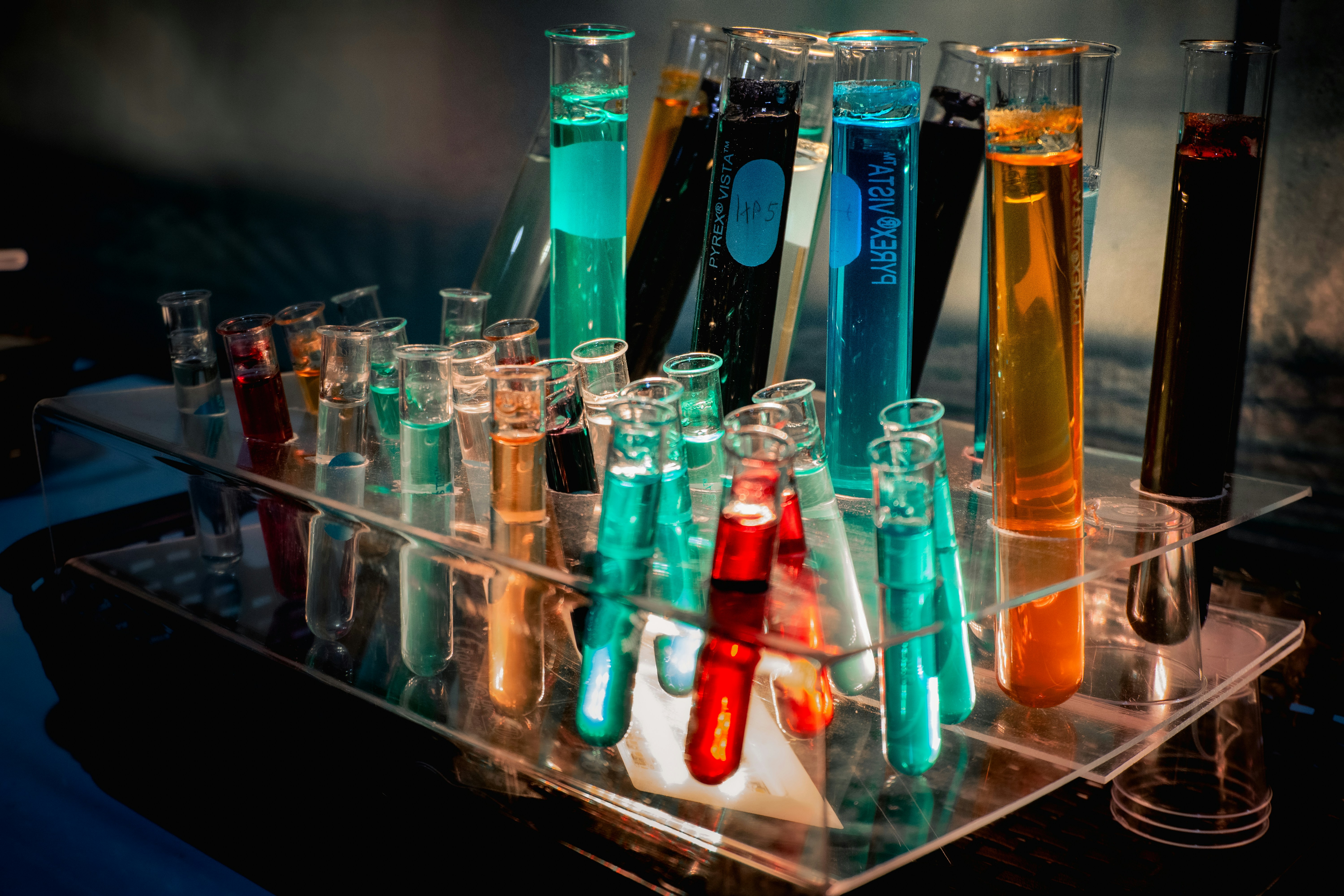 test tubes in fun colors